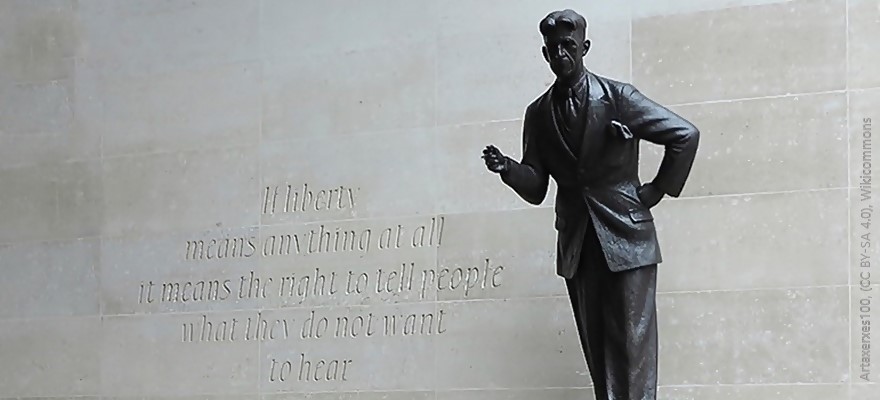 פסלו של ג'ורג' אורוול