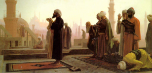 מוסלמים בעת תפילה