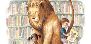 אריה הספרייה כריכת הספר