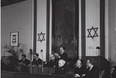 נחקק חוק המעבר להקמת הכנסת