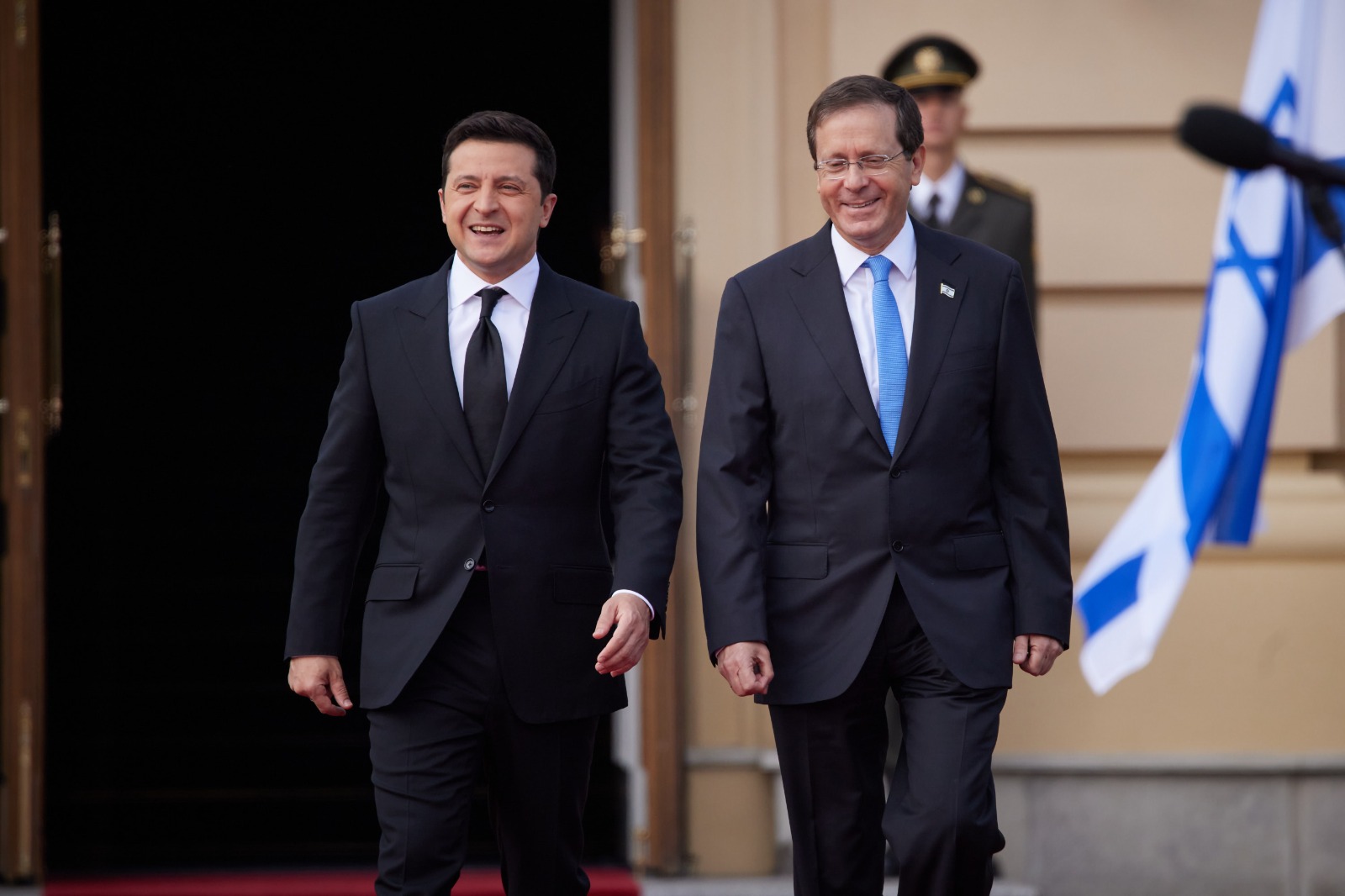 ההקשר הישראלי - נשיא המדינה הרצוג בפגישה עם נשיא אוקראינה זלנסקי